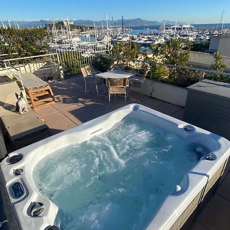 Penthouse Vue Mer Avec Rooftop,Jacuzzi,Et Parking Prive Antibes Exterior photo